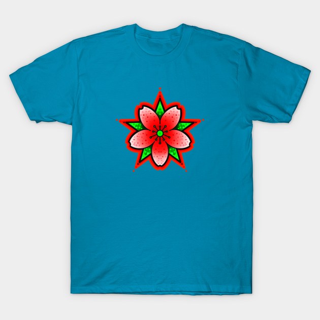 red cherry blossom T-Shirt by weilertsen